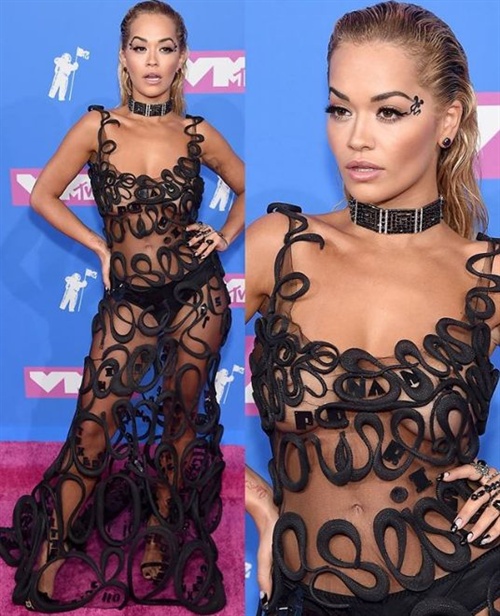 Rita Ora in Jean Paul Gaultier