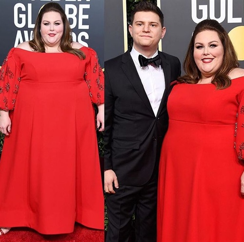 Chrissy Metz in Tanya Taylor und Hal Rosenfeld!