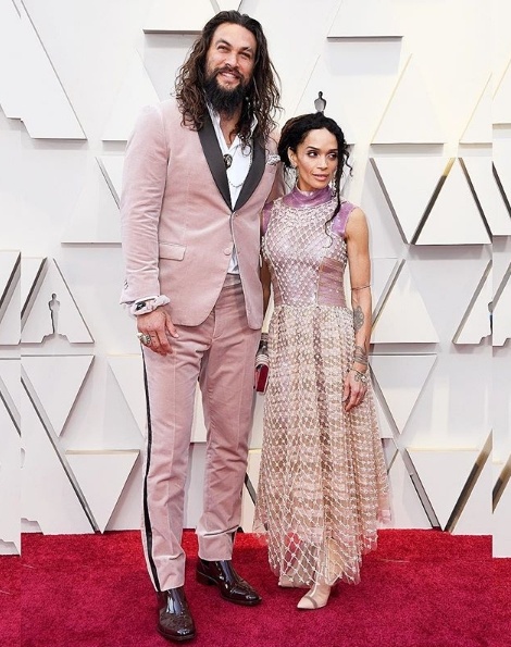 Jason Momoa, Lisa Bonet in Fendi