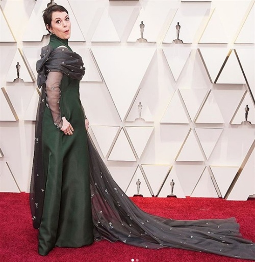 Olivia Colman in Prada